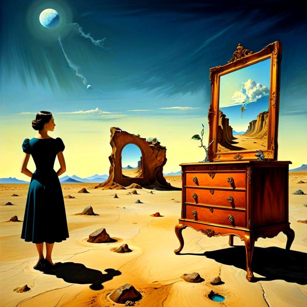 Surrealistic Dreamscapes in High Contrast