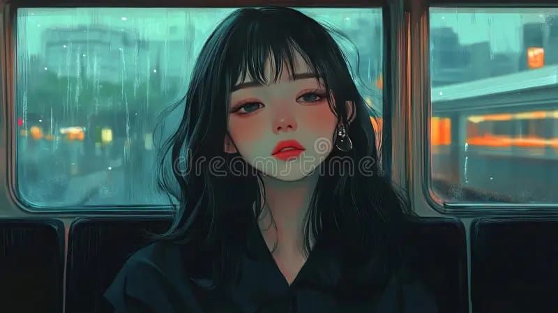 The rain on the train