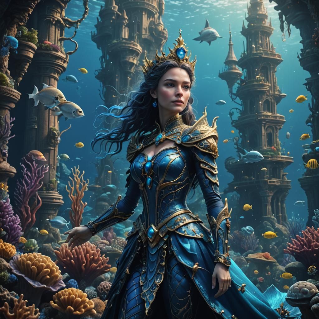 Queen Under the Sea - AI Generated Artwork - NightCafe Creator