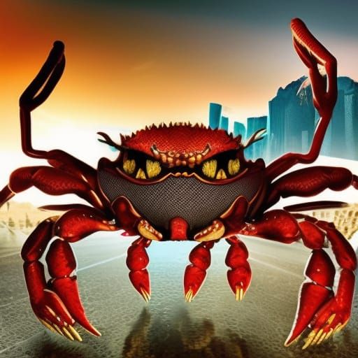 Moster Crab - AI Generated Artwork - NightCafe Creator