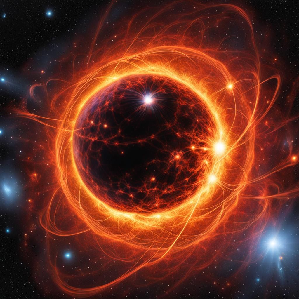 Chaotic magnetar near the Eye of Horror filmic detailed