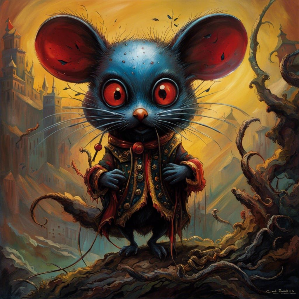 Red eye mouse - AI Generated Artwork - NightCafe Creator