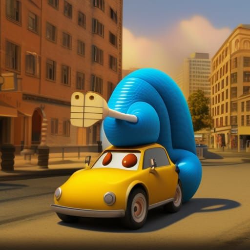 Snail Car! - AI Generated Artwork - NightCafe Creator