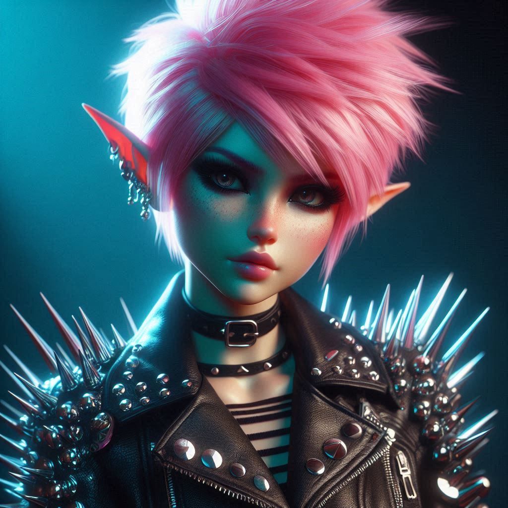 Punk rock elf by artist DOOFY