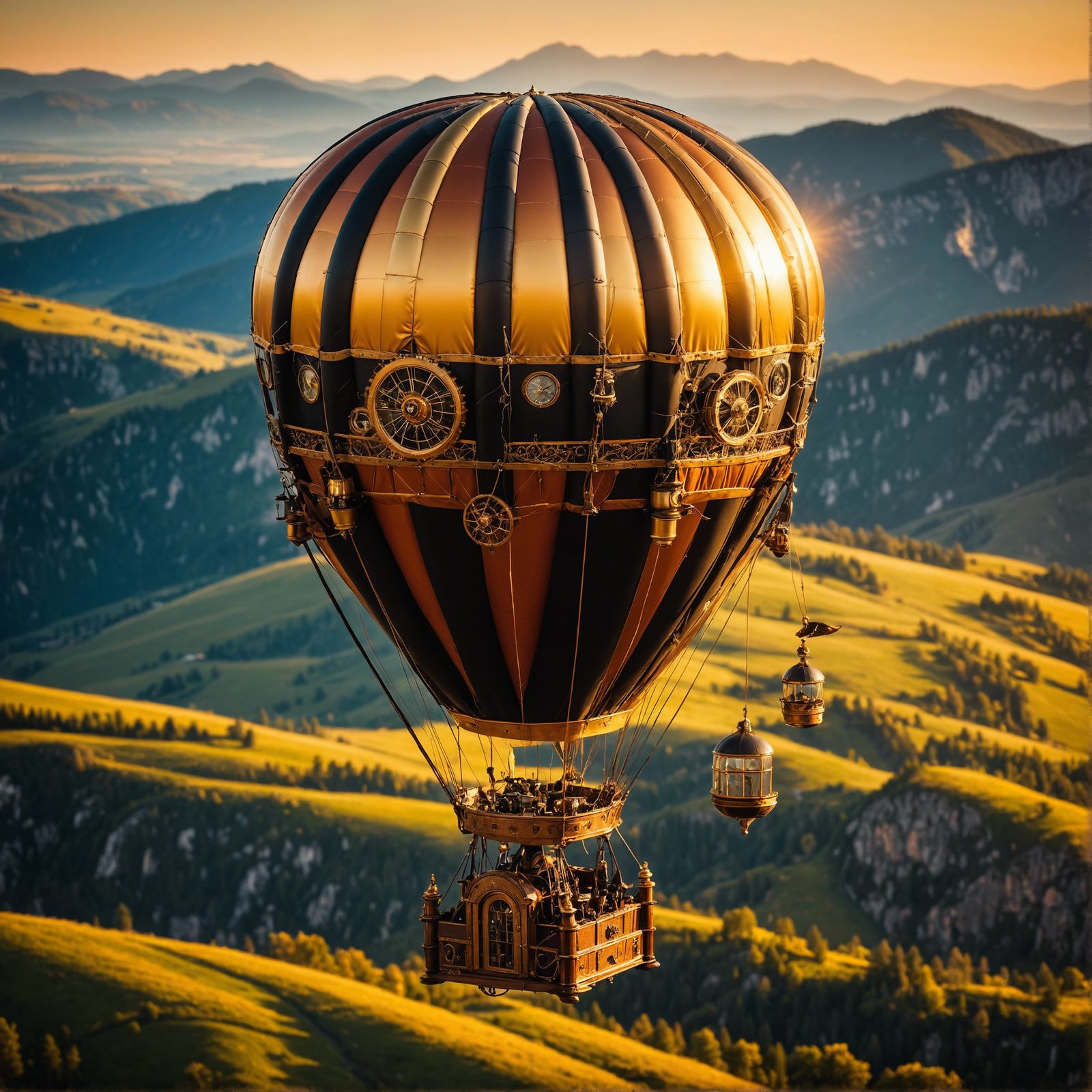 Steampunk Hot Air Balloon High Res