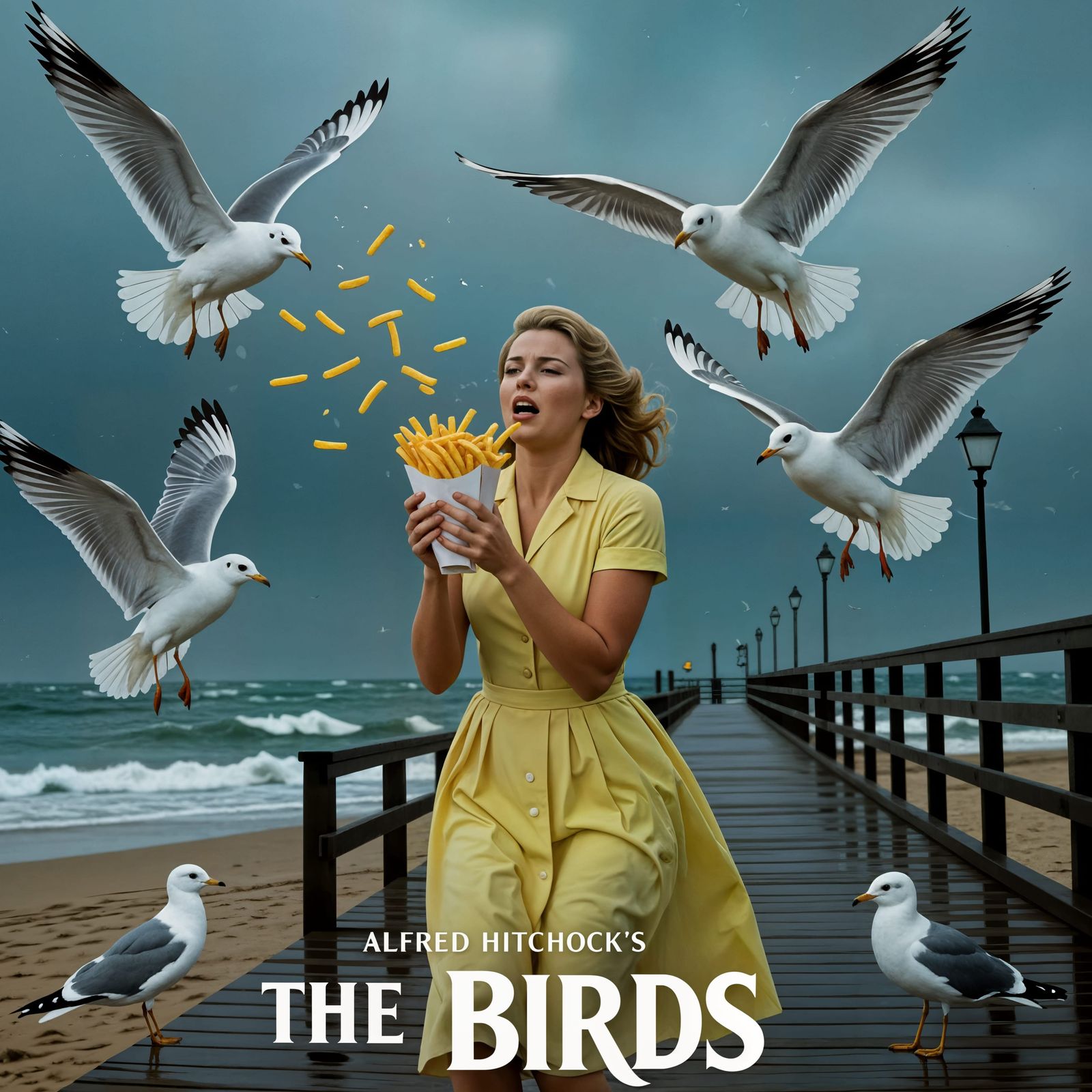 Alfred Hitchcock's "The Birds"  by @Charlotti