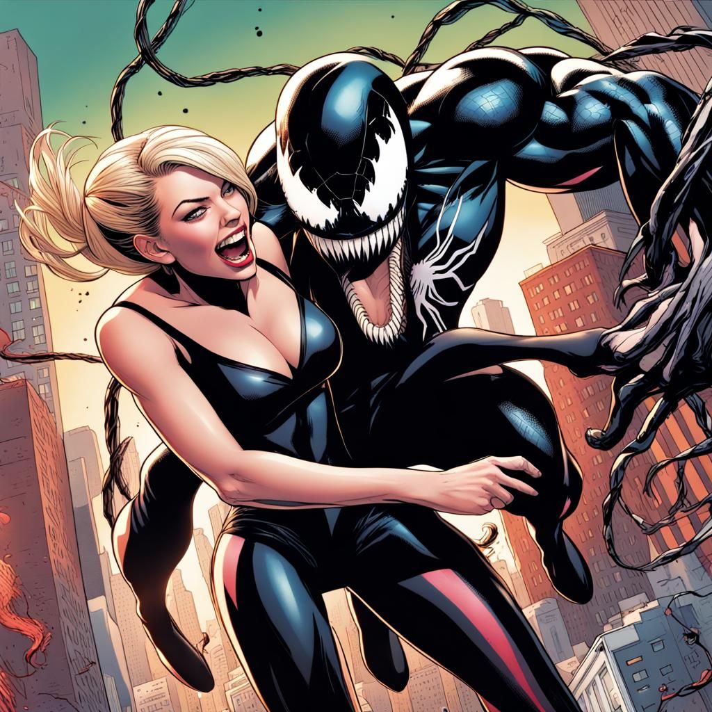 Venom and Gwen Stacy - AI Generated Artwork - NightCafe Creator