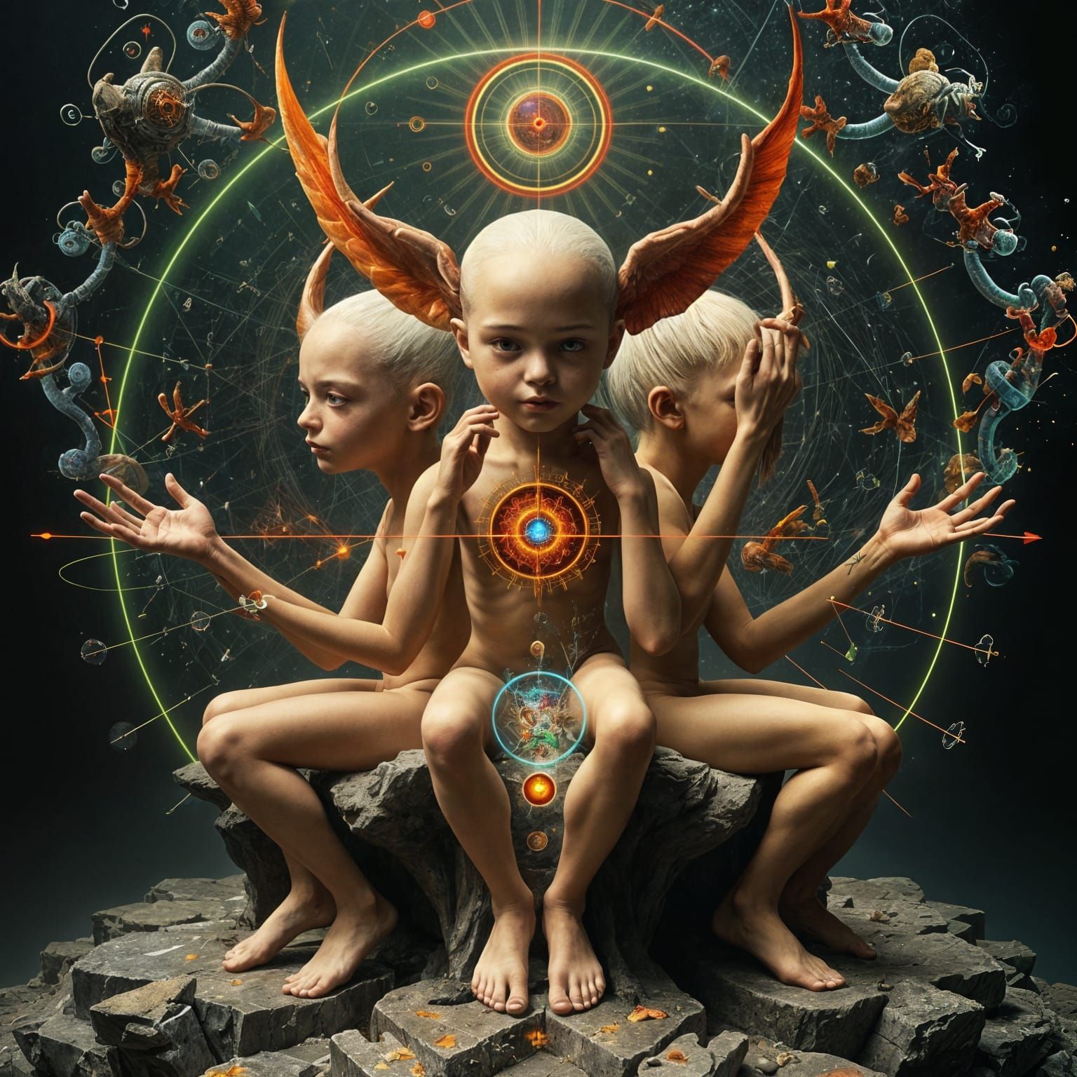 Surreal Homunculus in Quantum Equilibrium