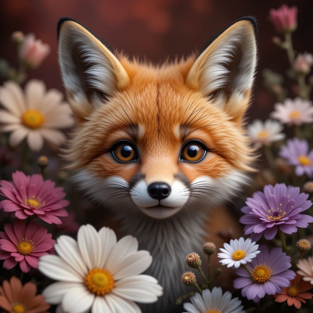 Foxie Flowers I