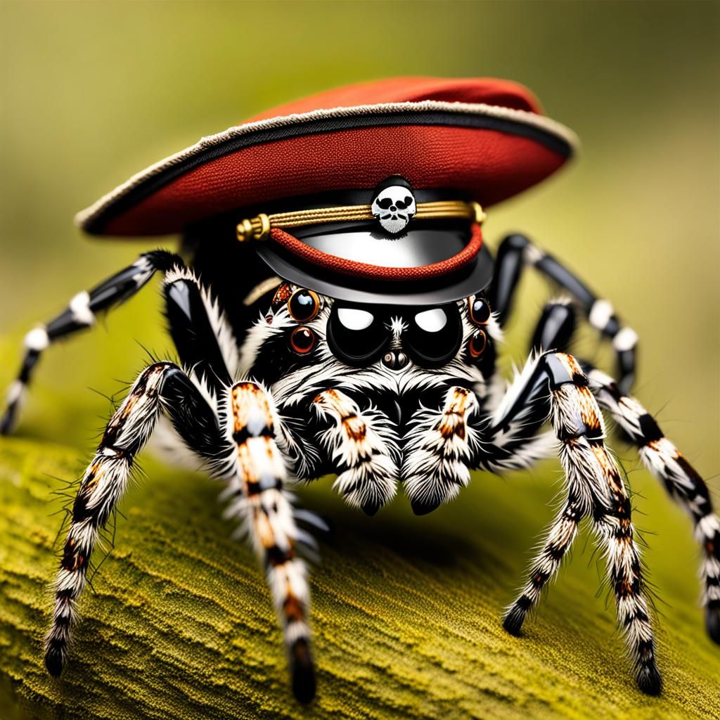 Hat Jumping Spider Pirate Eye Patch
