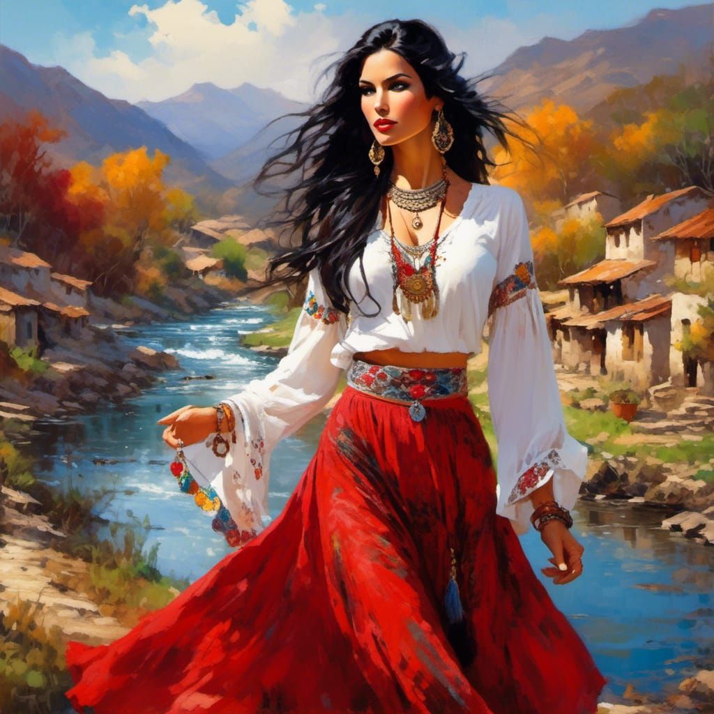 <lora:GypsyStyle:1.0>  