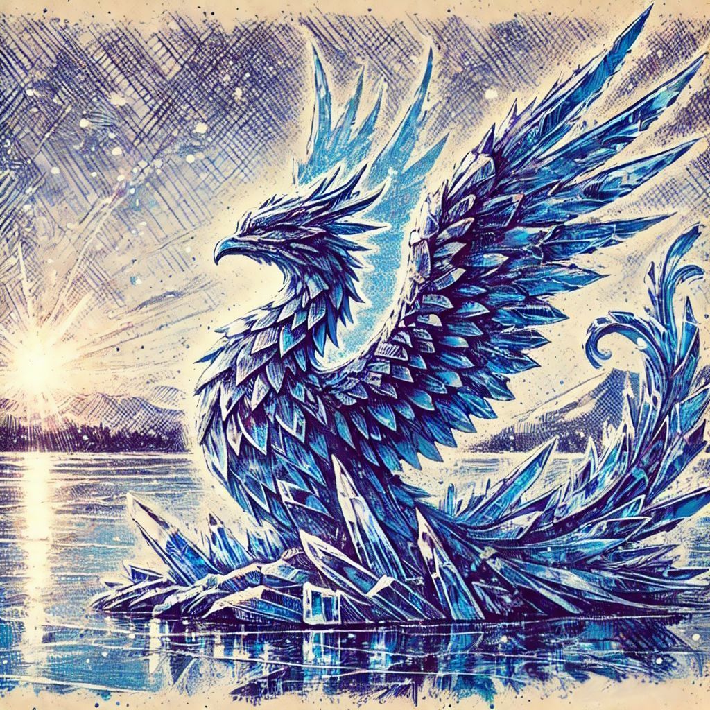 Ice phoenix sketch