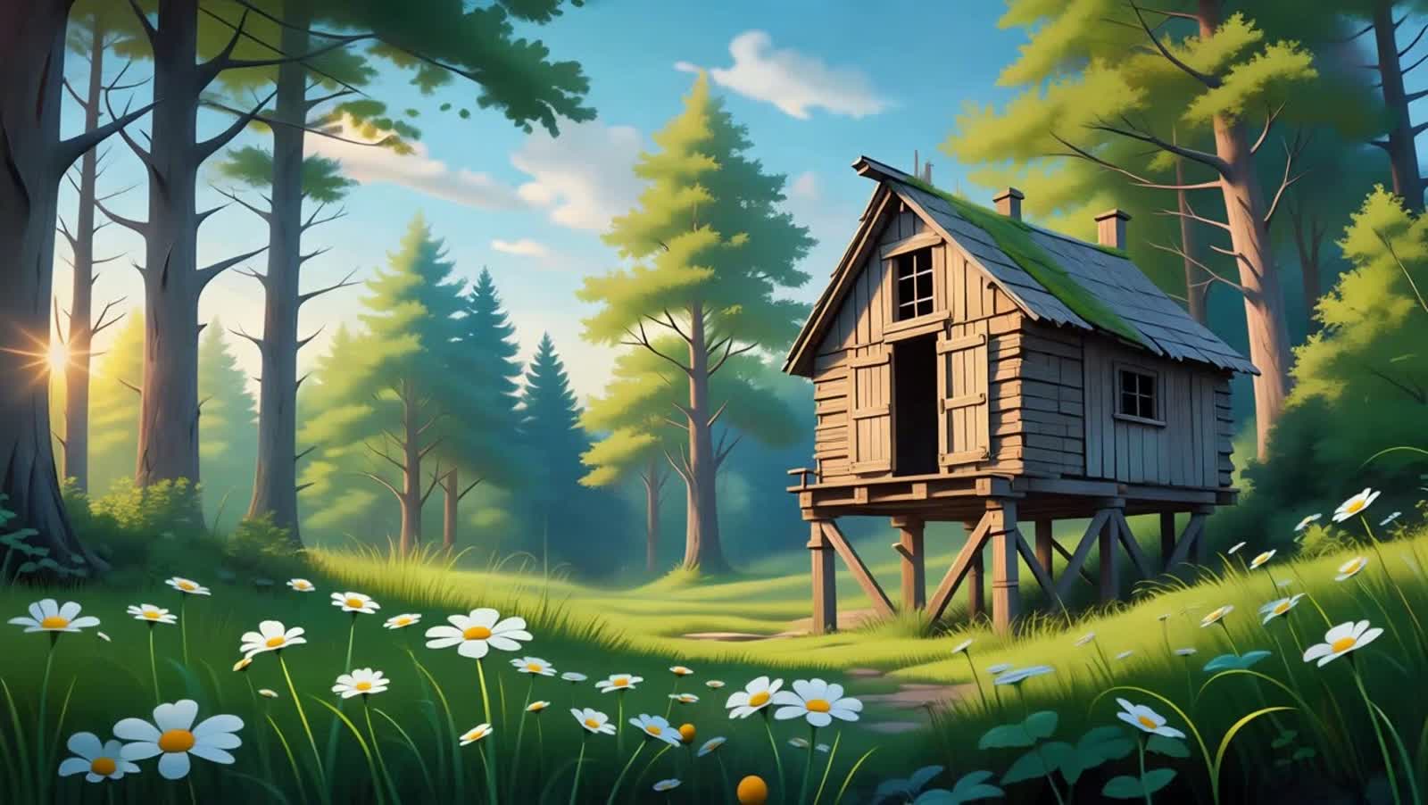 Paysages_magnifique paysage printanier magique à l'aquarelle_50