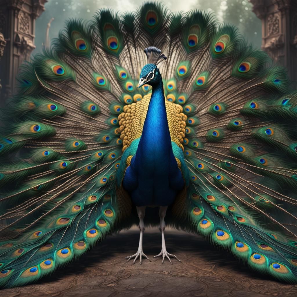 Peacock - AI Generated Artwork - NightCafe Creator