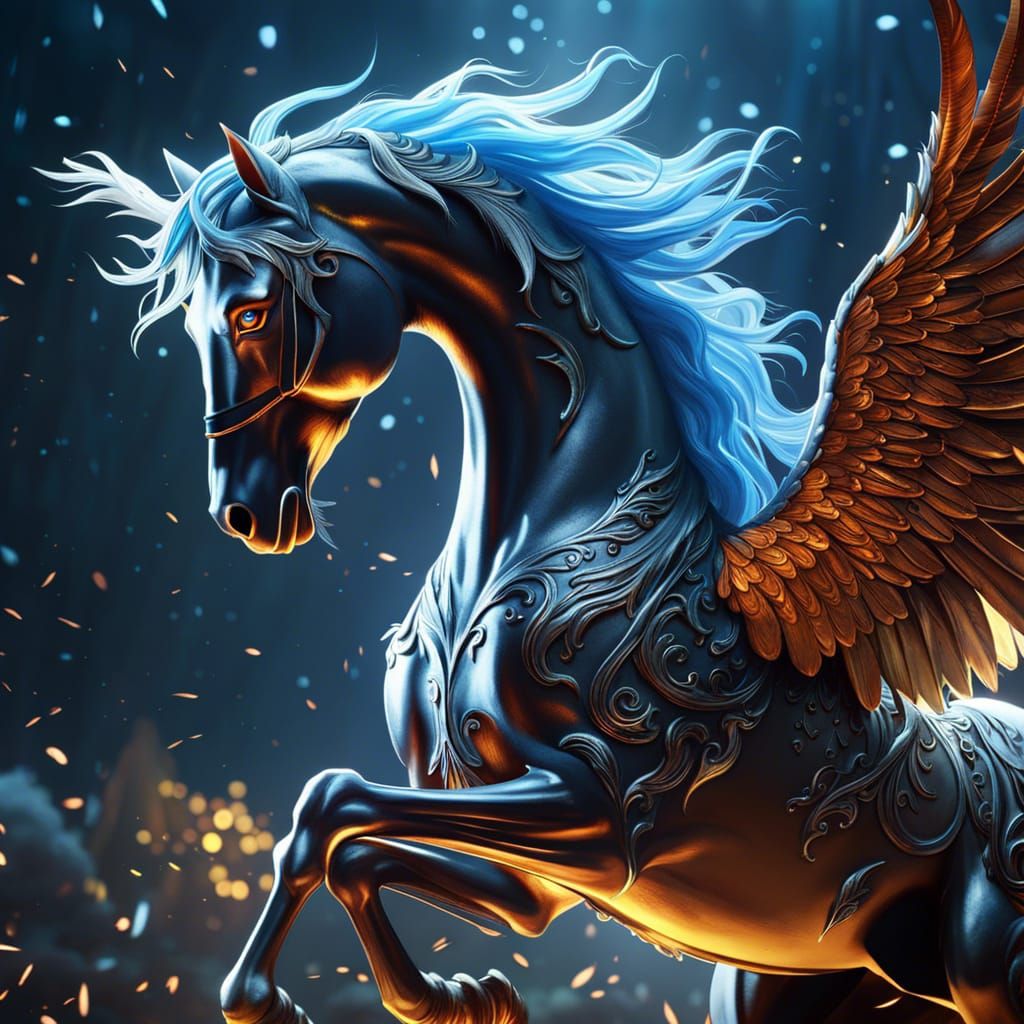 Majestic Pegasus  by @Klyntara Star