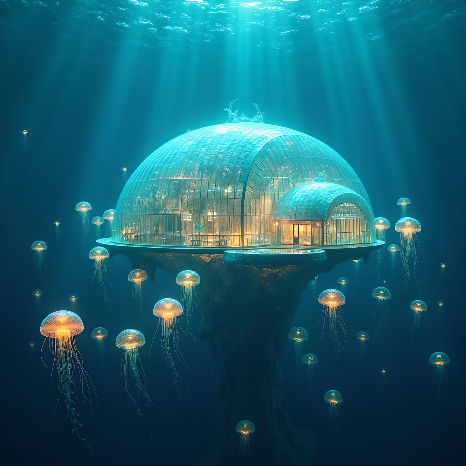 The underwater summerhouse