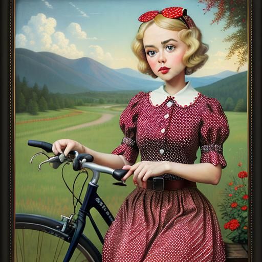 The new red bike