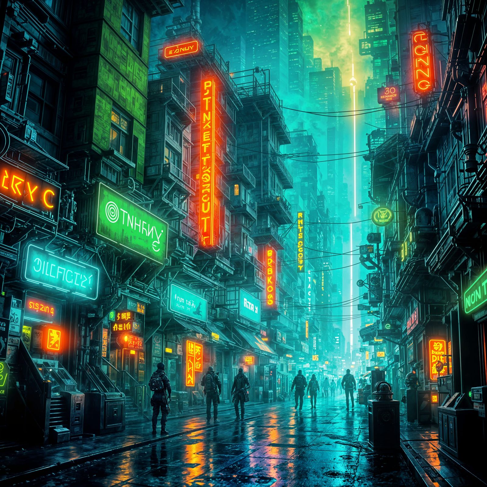 Future in Neon  by @Merumeru Meru