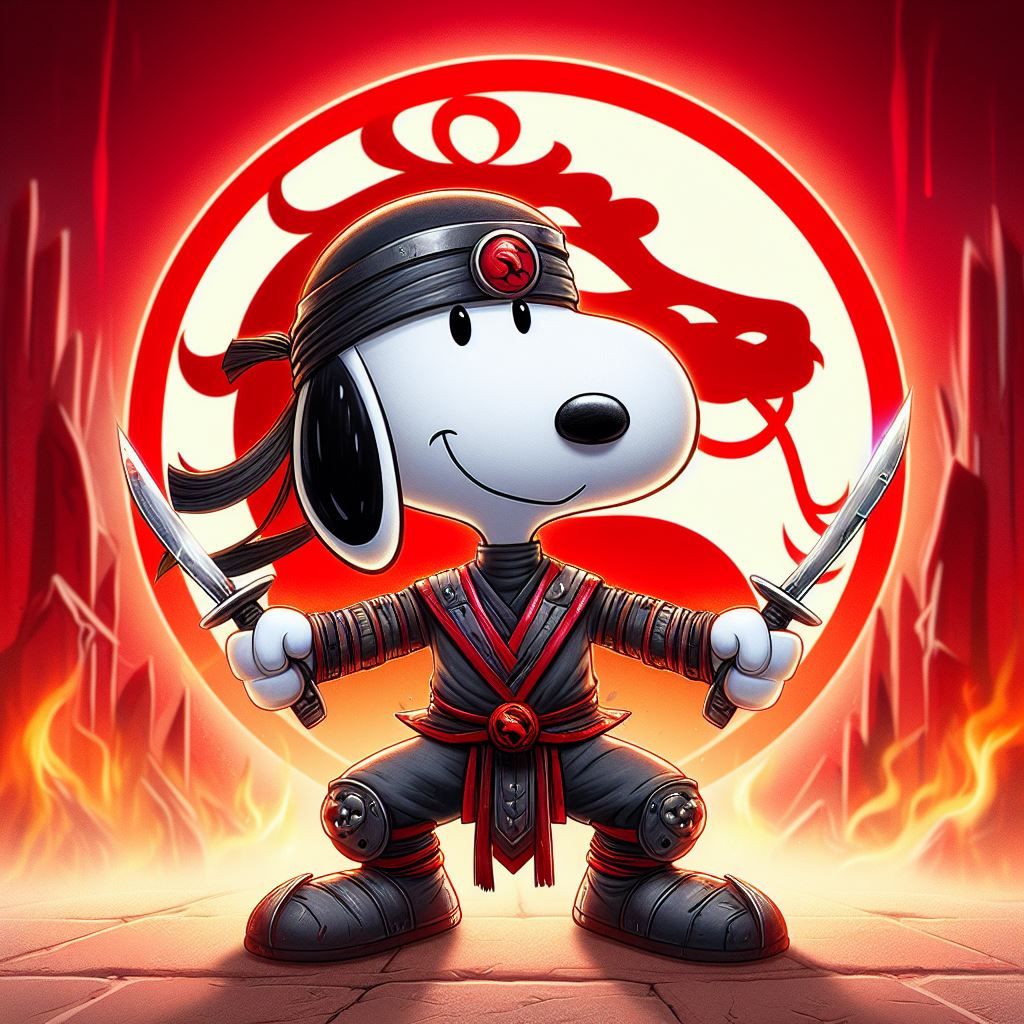 Snoopy is Ready for Mortal Kombat