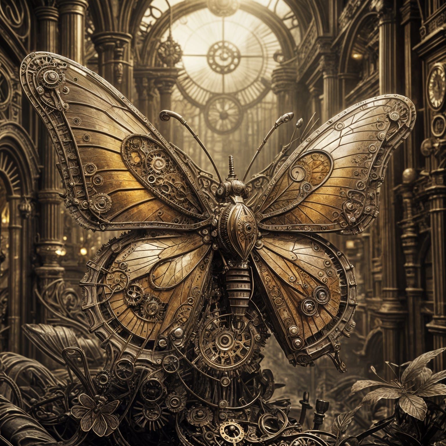 Clockwork butterfly   by @Orsolya Kiss