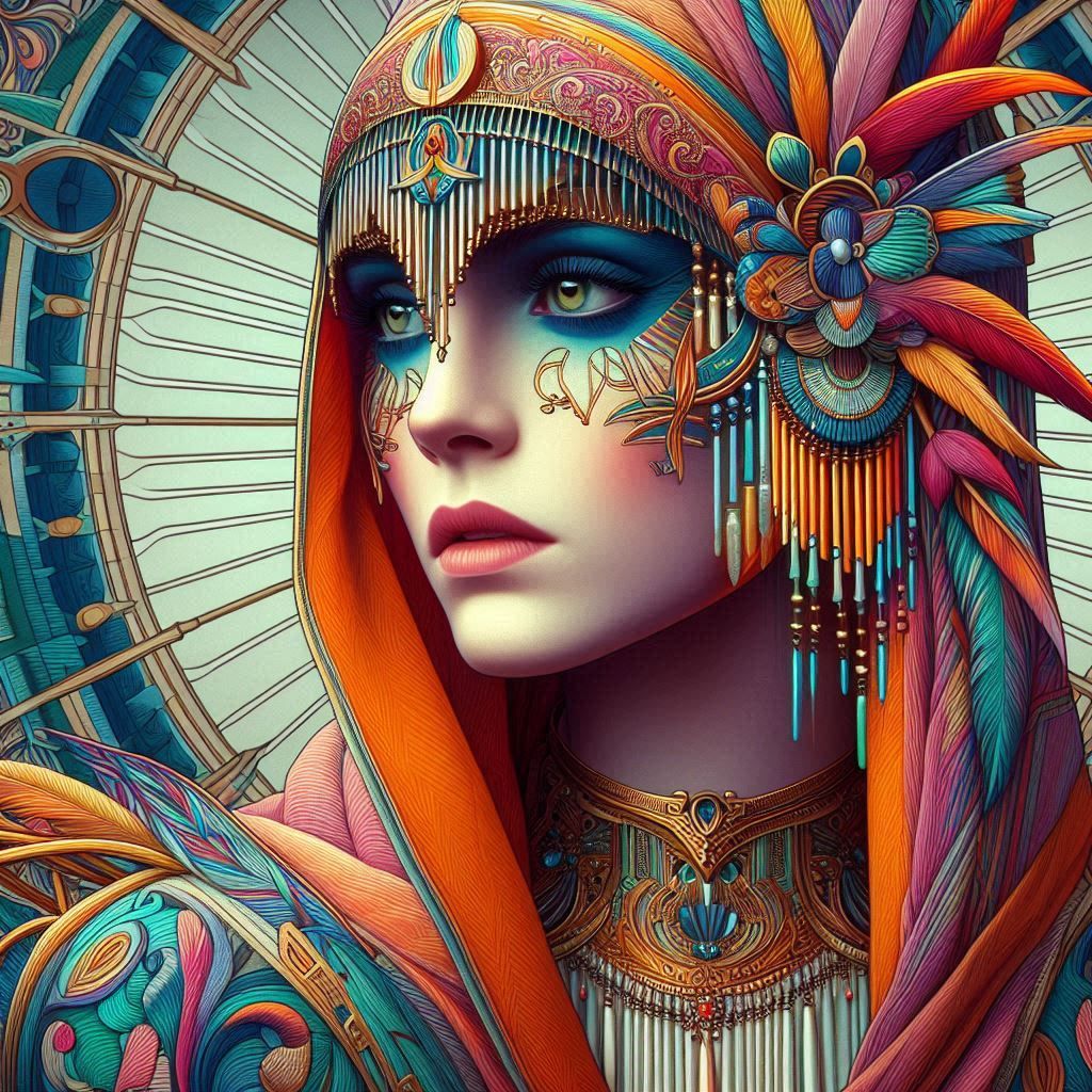 Portrait- art nouveau