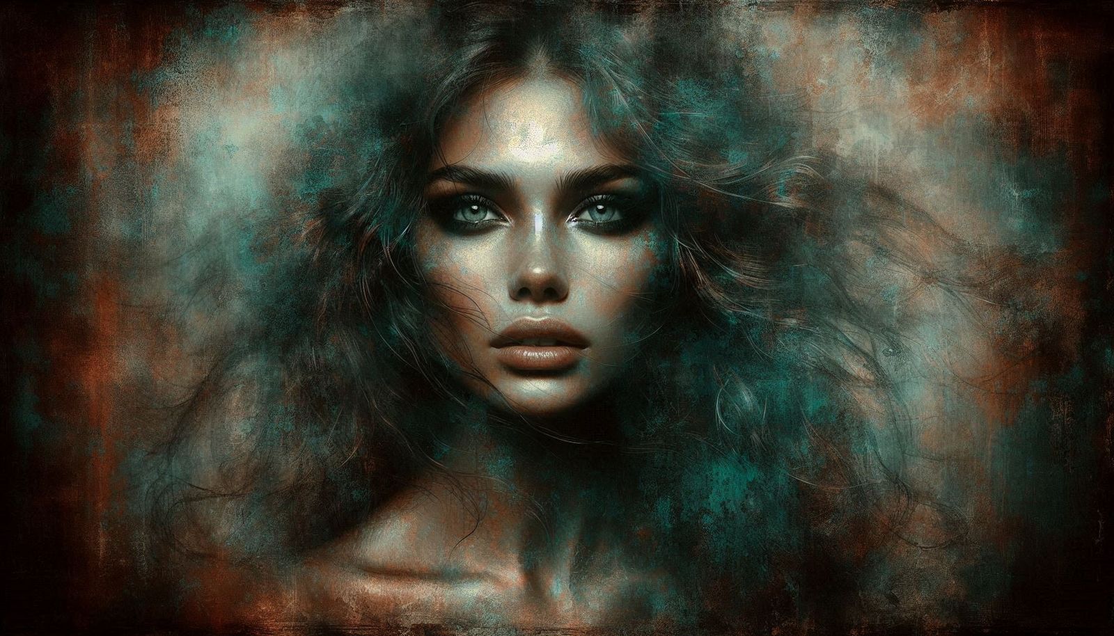 Blazing Grace 🌸🙏 Overlay Weathered Patina