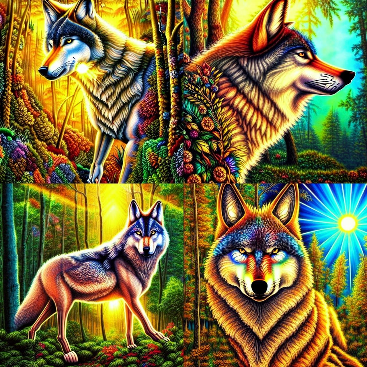 Wolf - Ai Generated Artwork - Nightcafe Creator