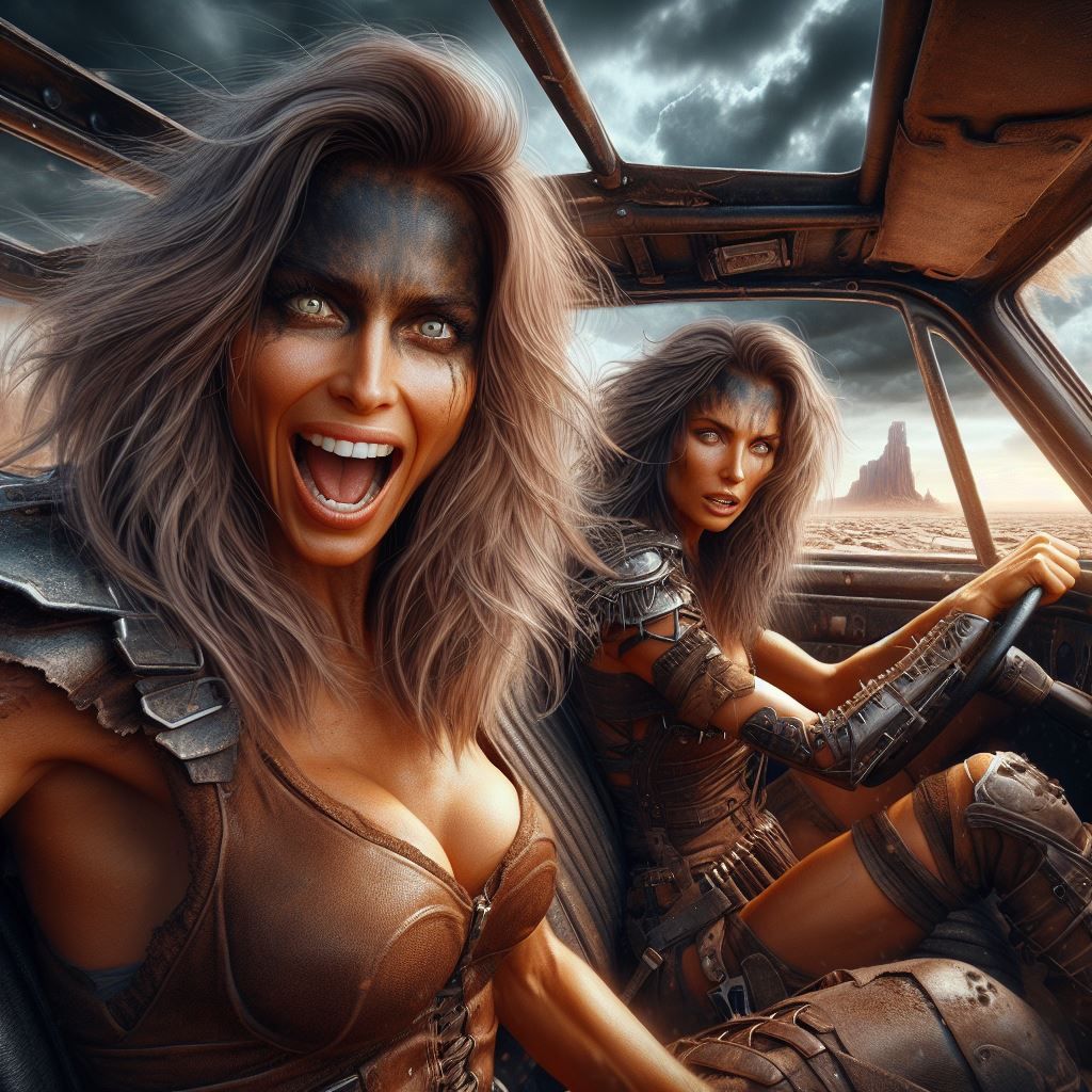 World in "Mad Max" style