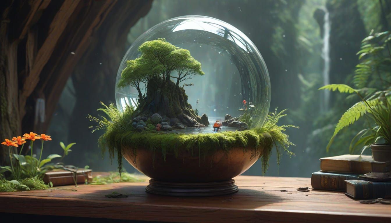 life in a glass dome  by @Ivan Guimaraes Farias