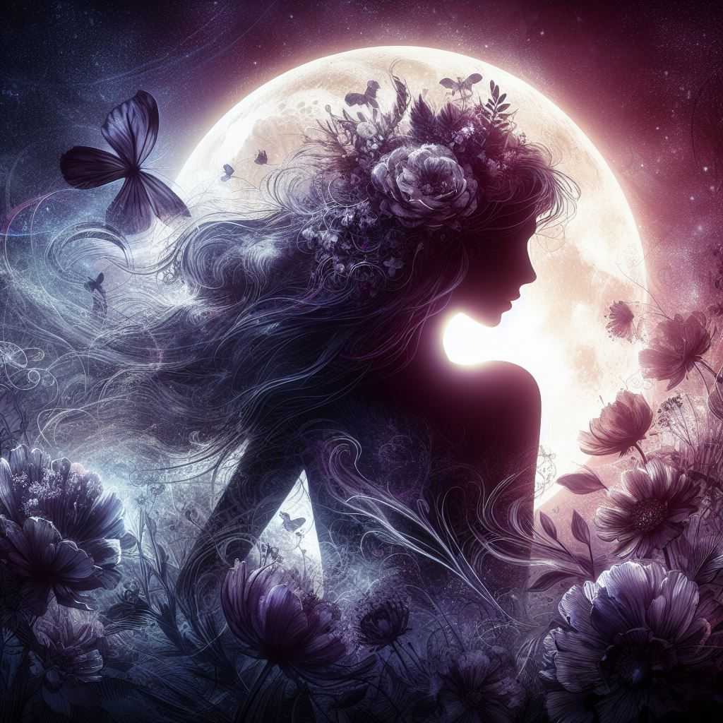 D3 Bride Silhouette in Moonlight