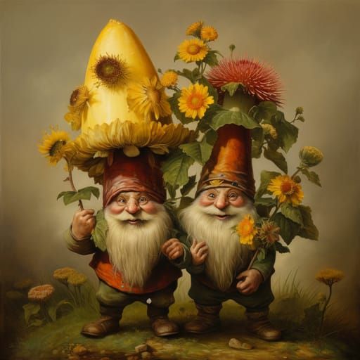 Jack and Jones The Sunflower Gnomes