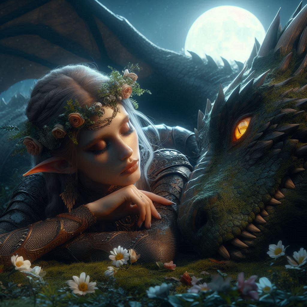 Elf Warrior and the Dragon 3