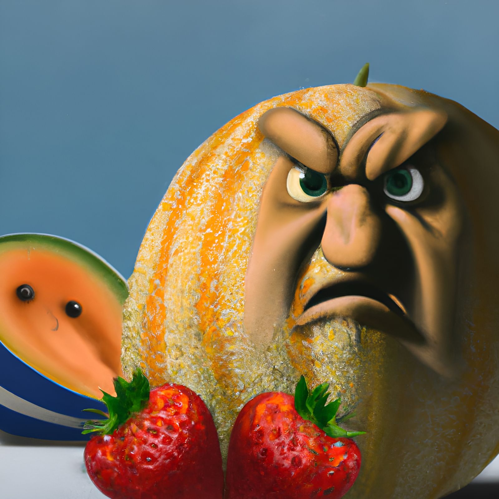 Melon is angry