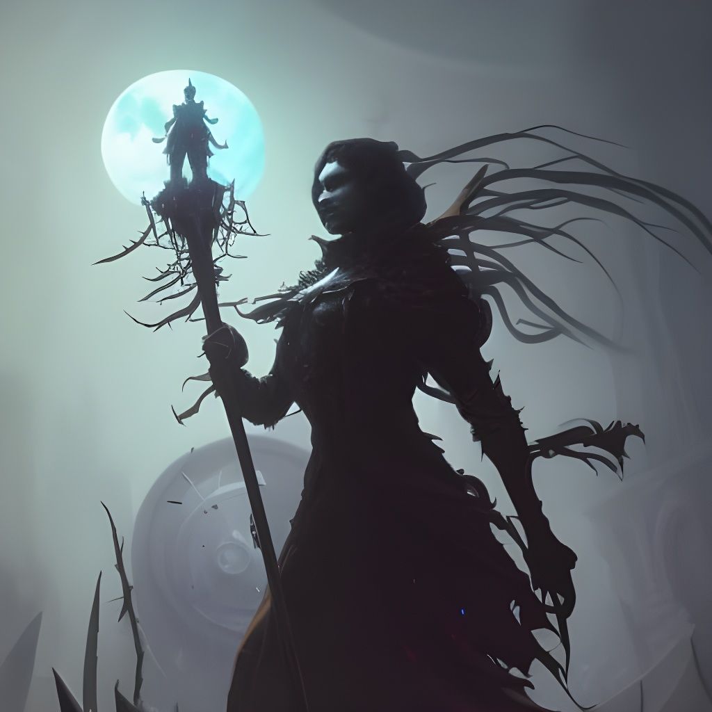 Dark Moon Necromancer  by @Pazzini