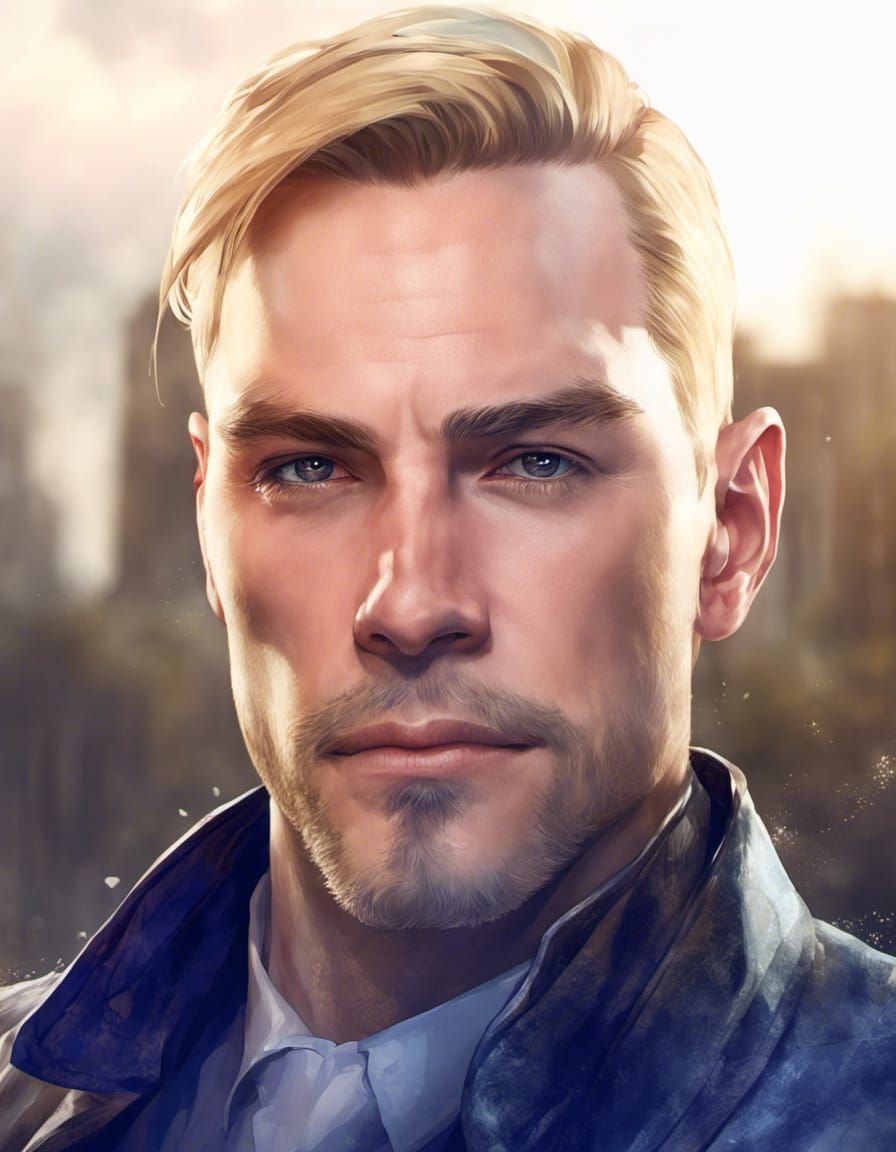 Handsome man solo image