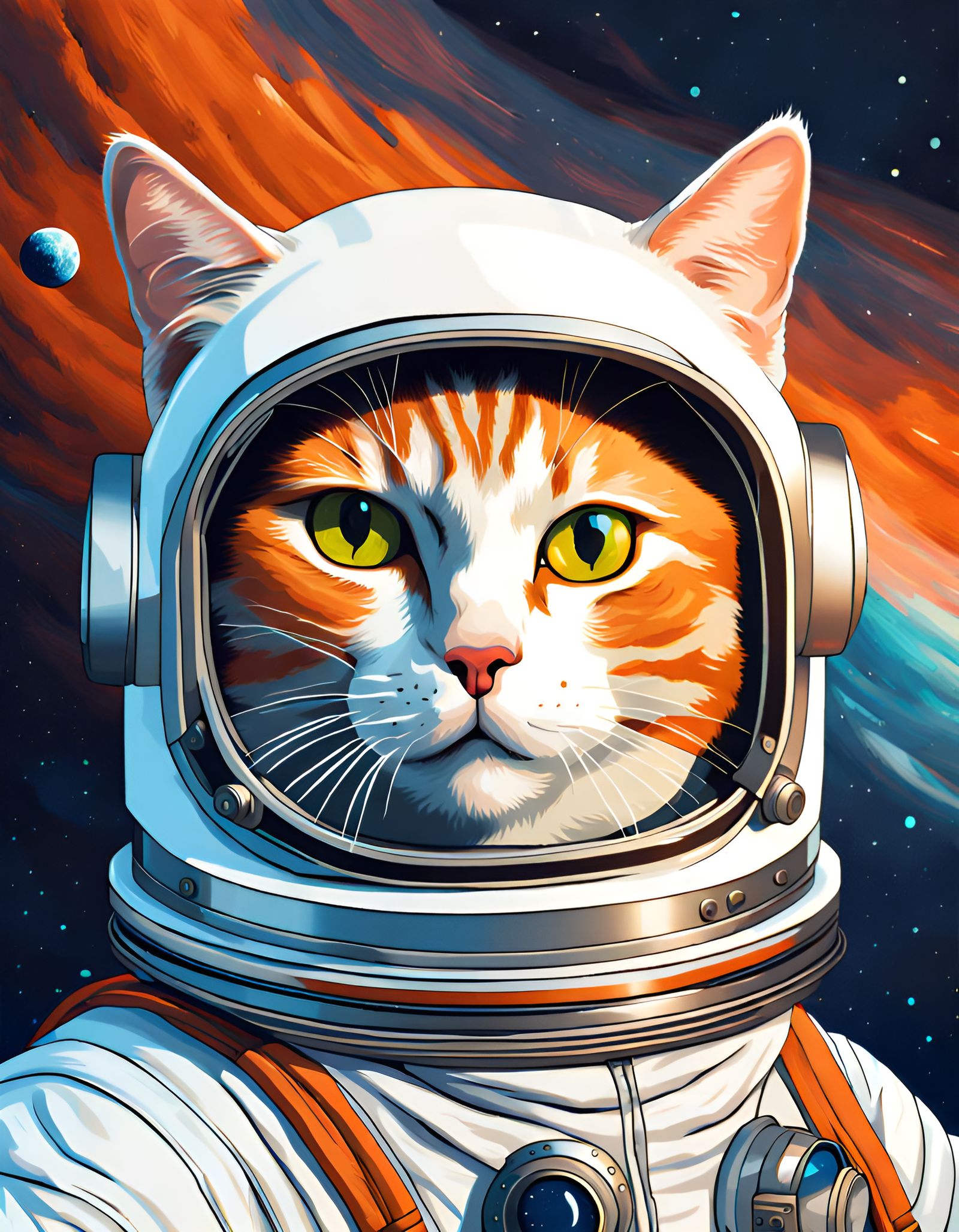 Space, the Feline Frontier - AI Generated Artwork - NightCafe Creator