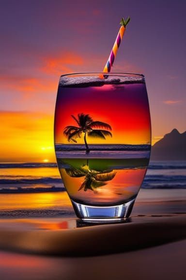 Challenge #160 - Refreshing Drinks 🍹Tropical Sunrise Cocktail   by @Grumpy 