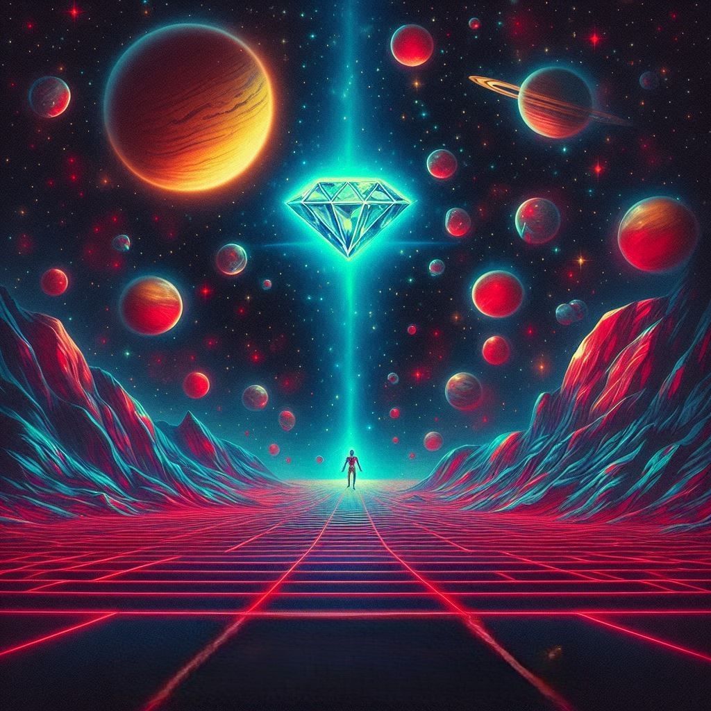 There were diamonds in the air and the oxygen left my chest, Is there anybody there?