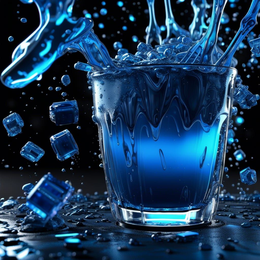 Explosion azul  by @Cafe VanGogh