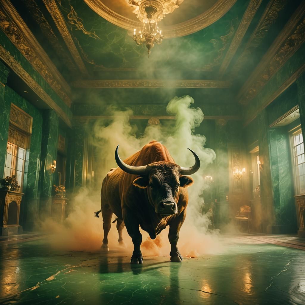 Epic Bull in Surreal, Orson Welles-Inspired Scene