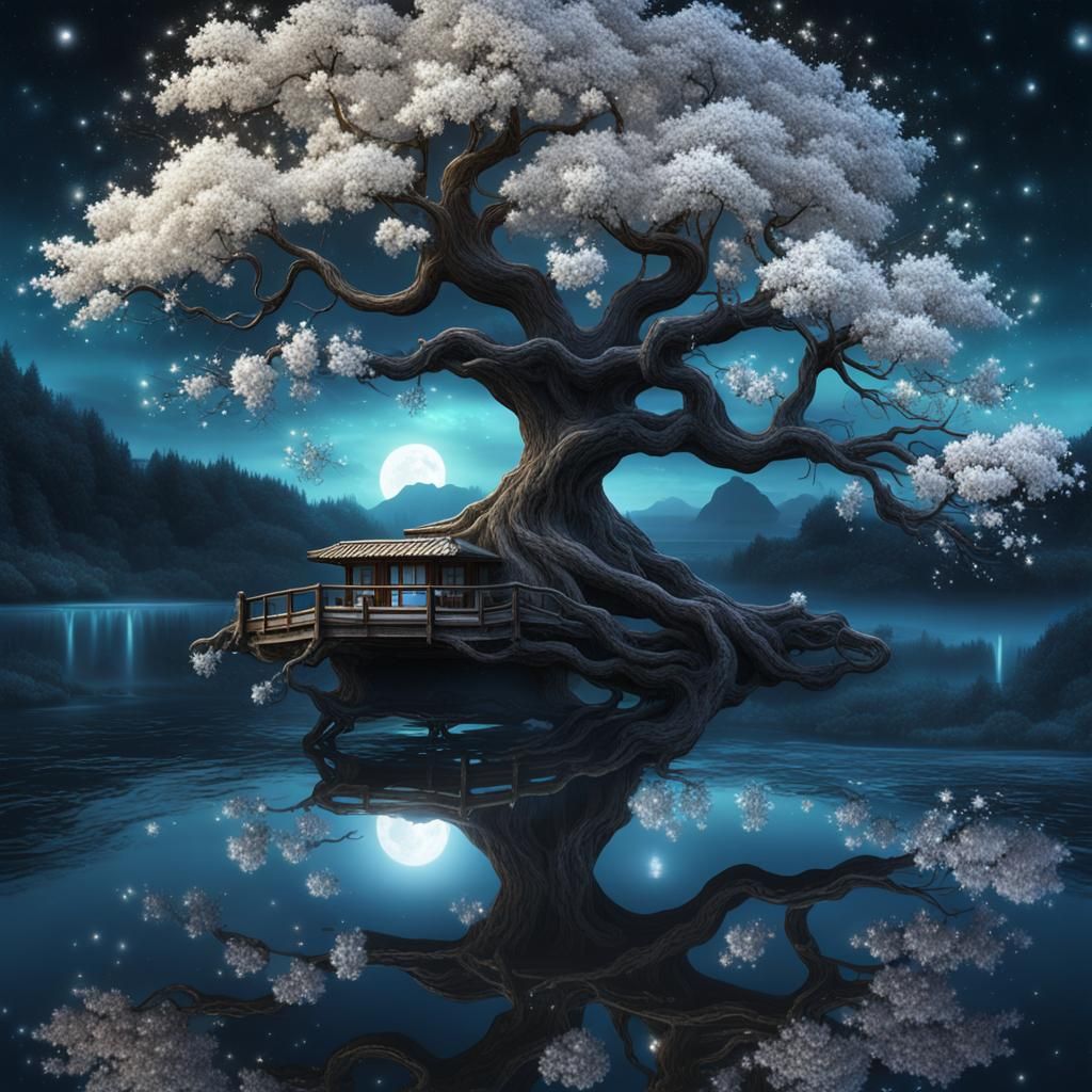 Tree at night 2