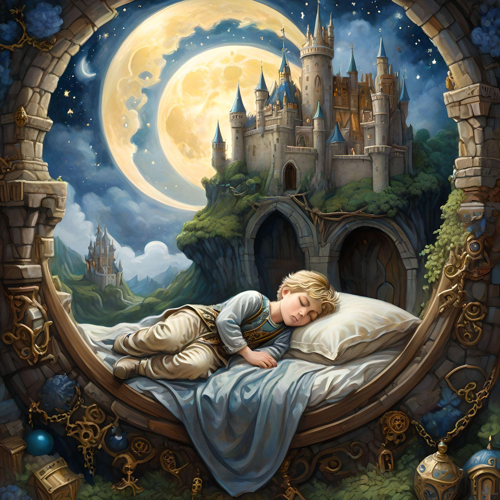 Dreaming of castles, knights, and enchantment.