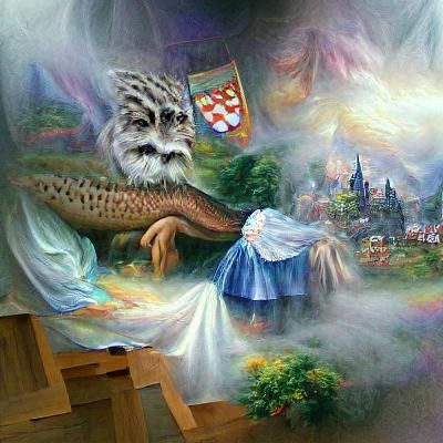 Wnętrze czarodziejskiego zamku