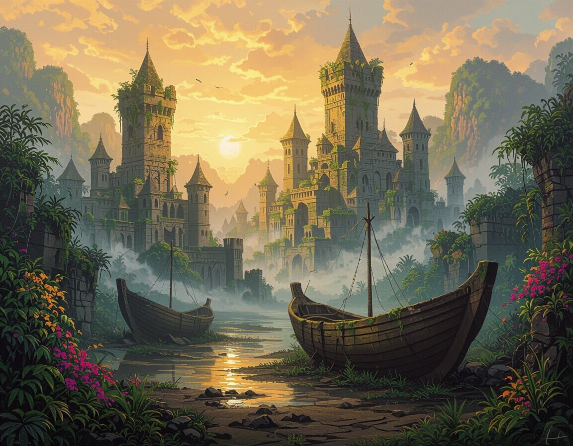 Harbour of the Forgotten Realm  by @nafri