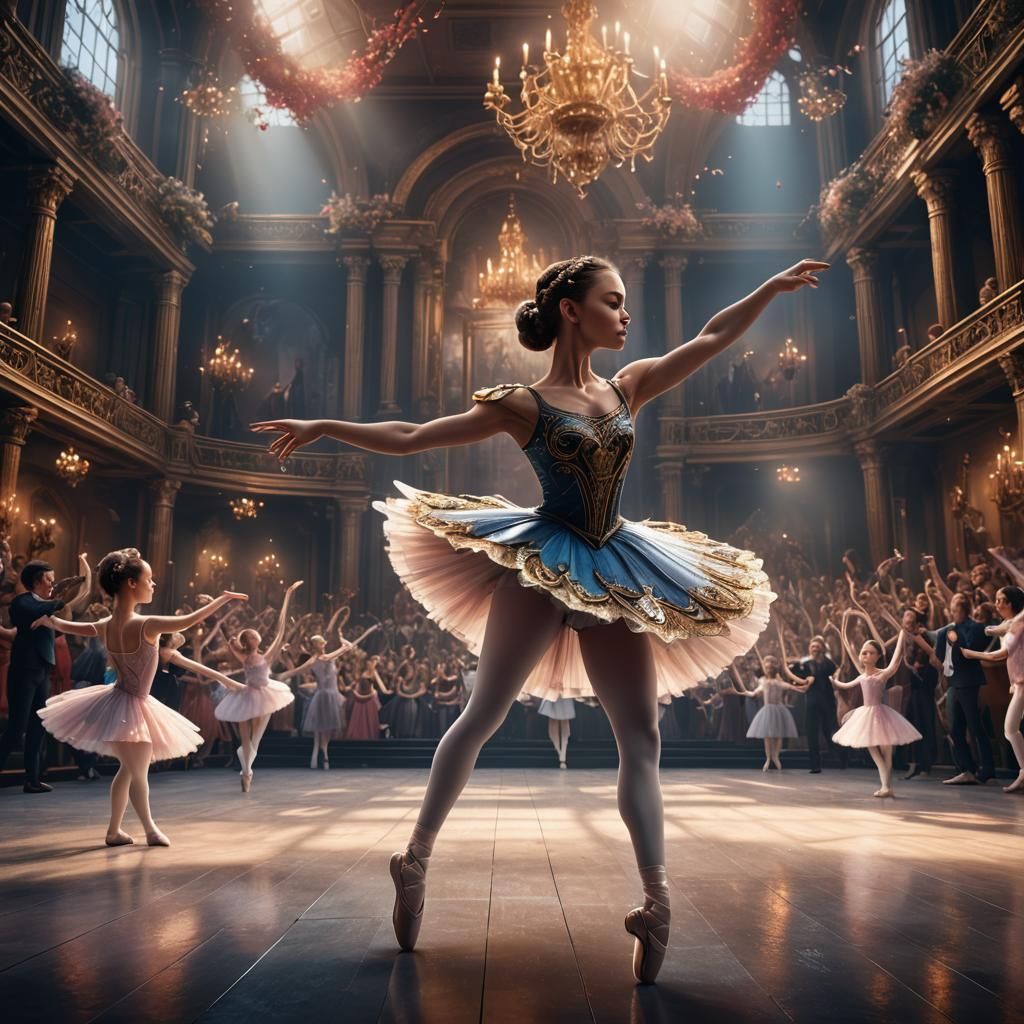 Ballet student in concert