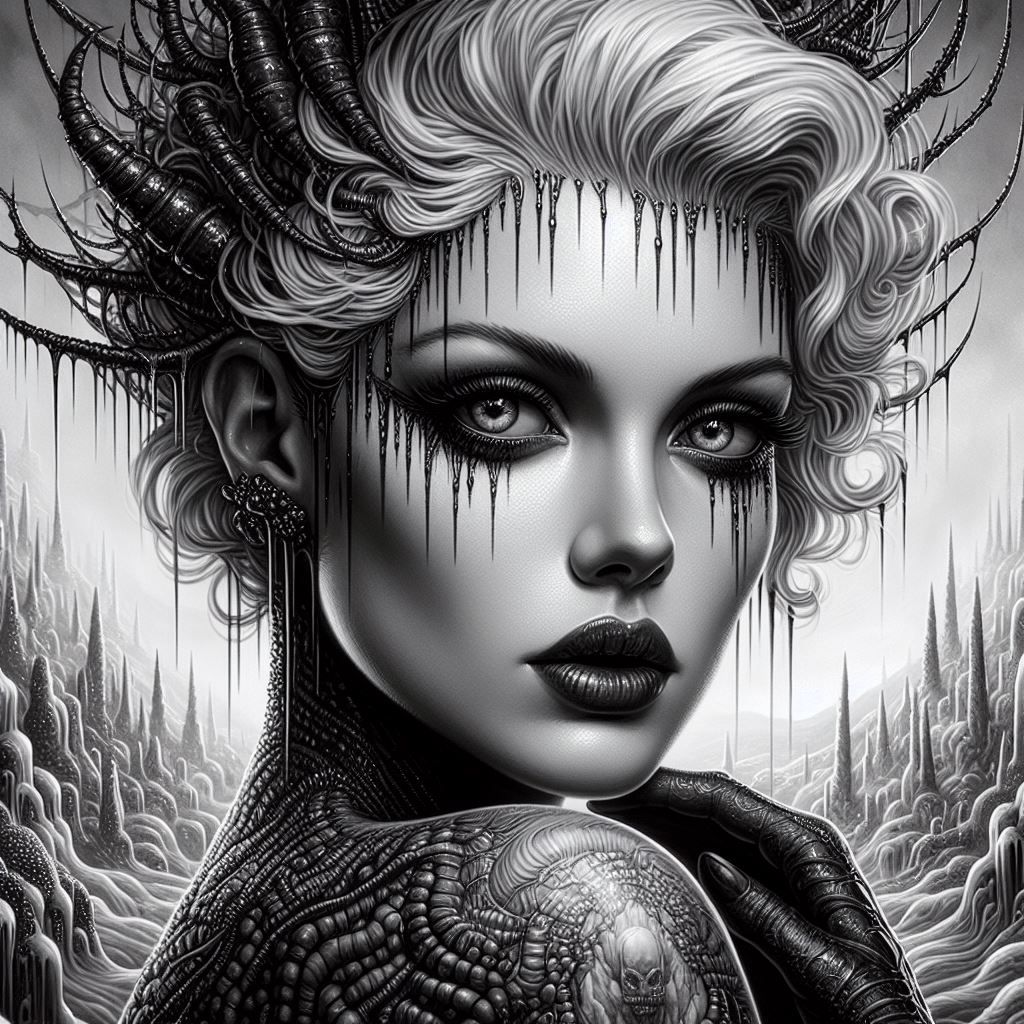 Black White Beauty - AI Generated Artwork - NightCafe Creator