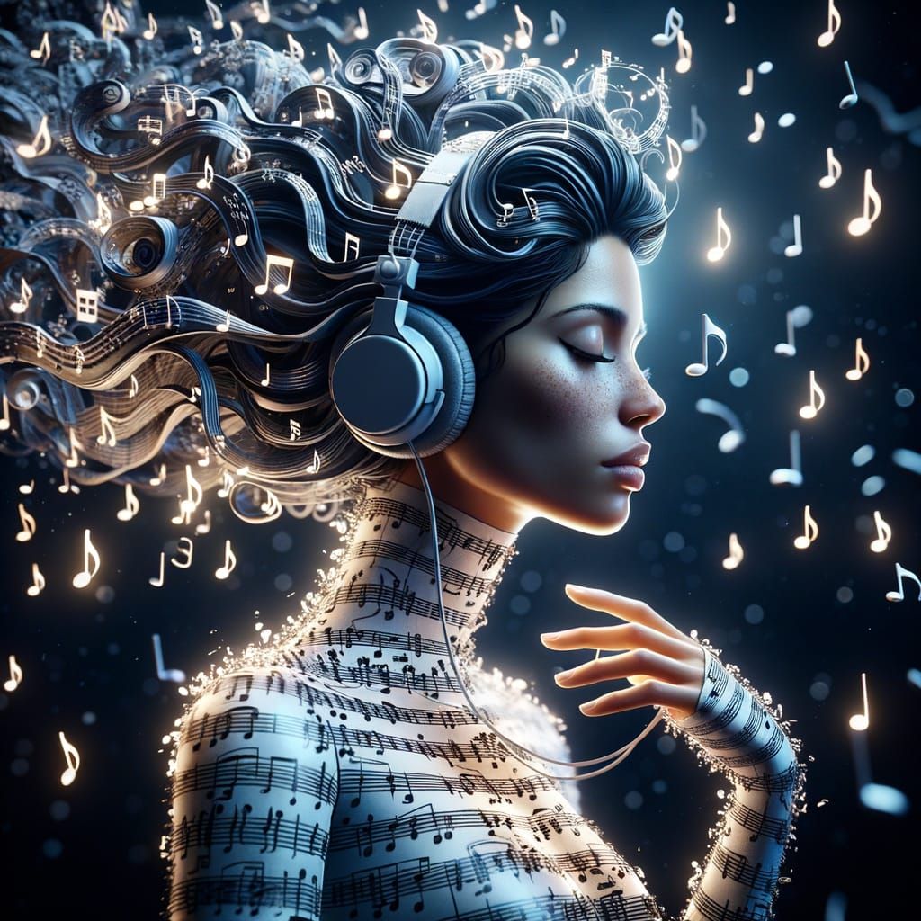 feeling the music  by @Bunny77