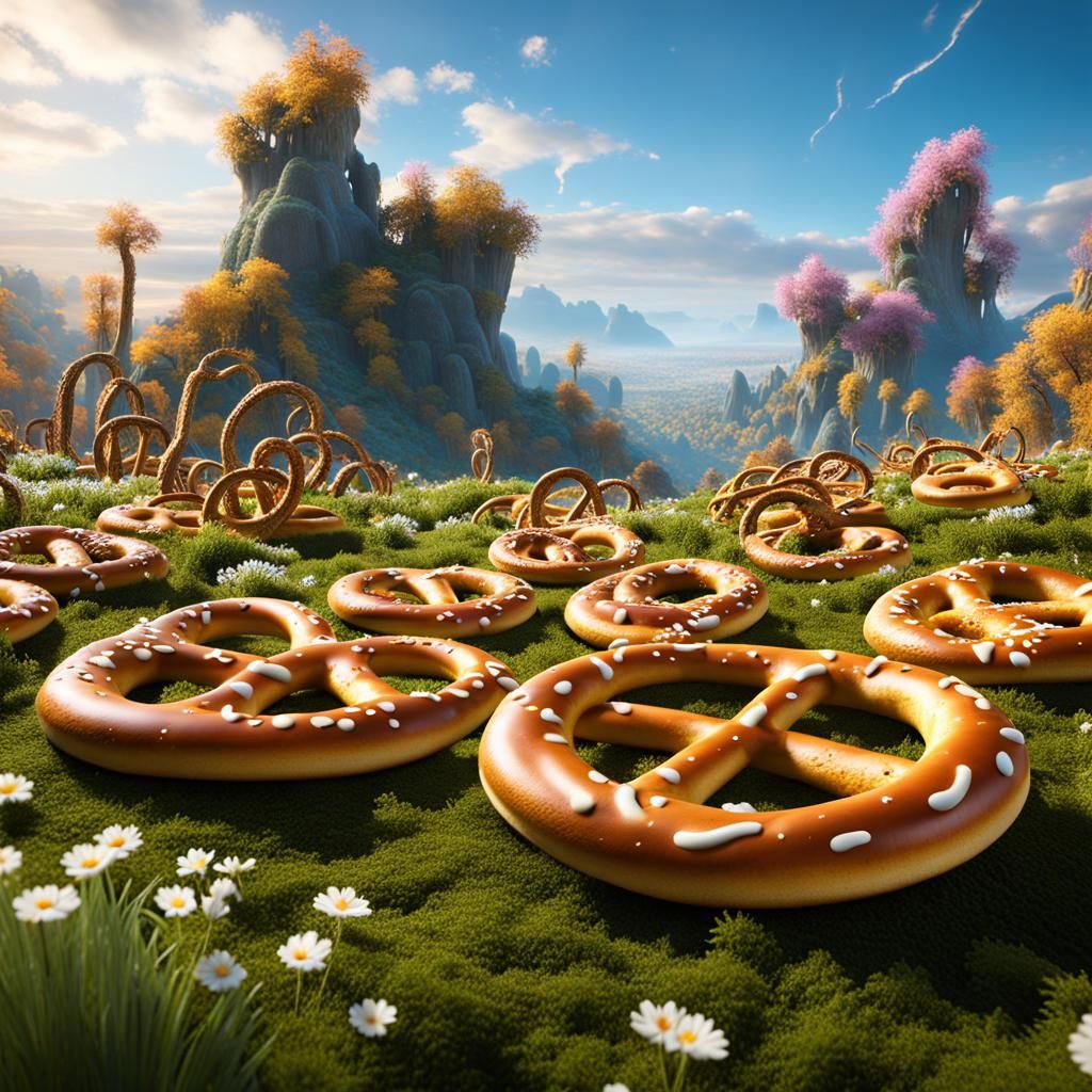 Pretzel Land! 2 AI Generated Artwork NightCafe Creator