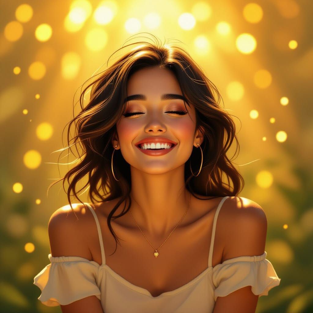 Hope joy happiness light