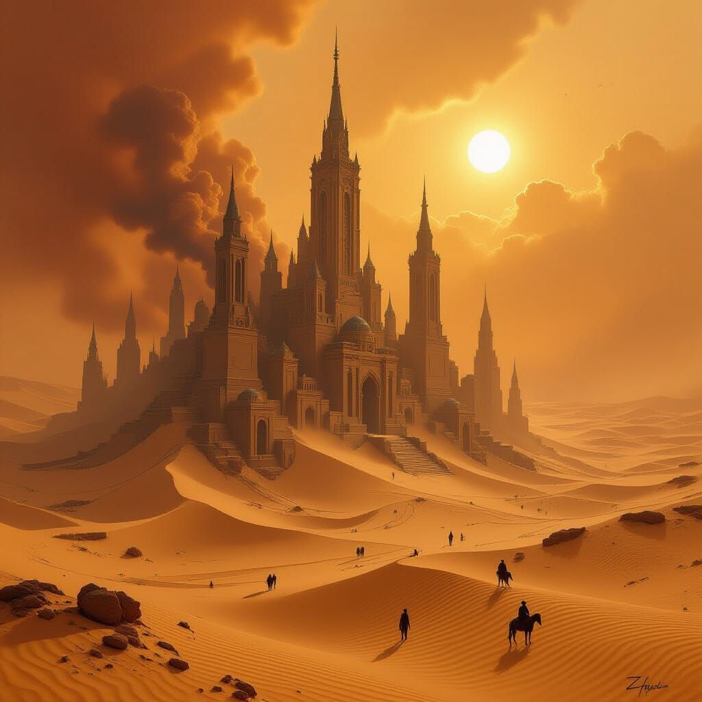 A Howling Haboob uncovered the lost mythical city.